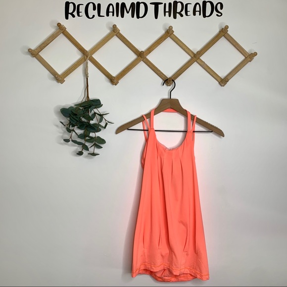 Lululemon flow and go tank in pop orange - Picture 3 of 12